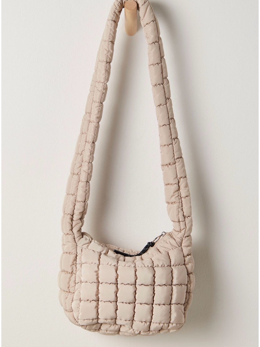 FREE PEOPLE Quilted Baby Carryall Sling Bag Tofu